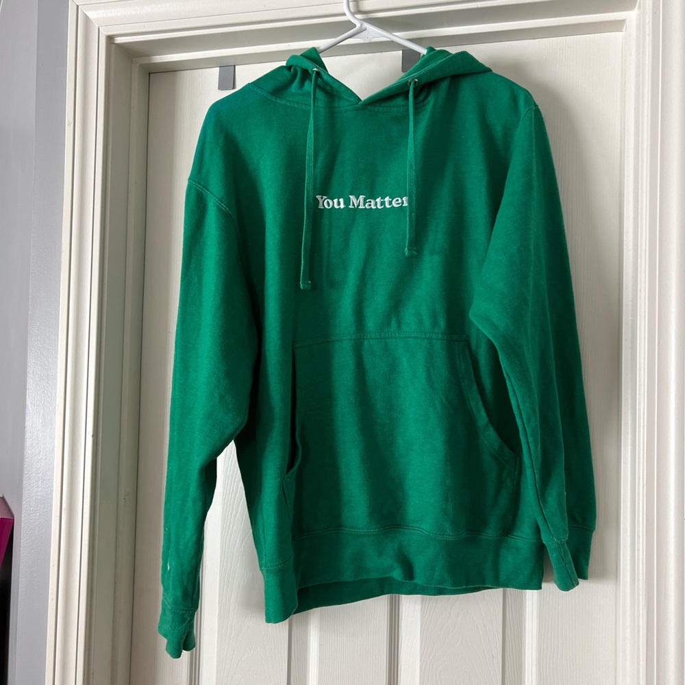 Green Hoodie by “You Matter”